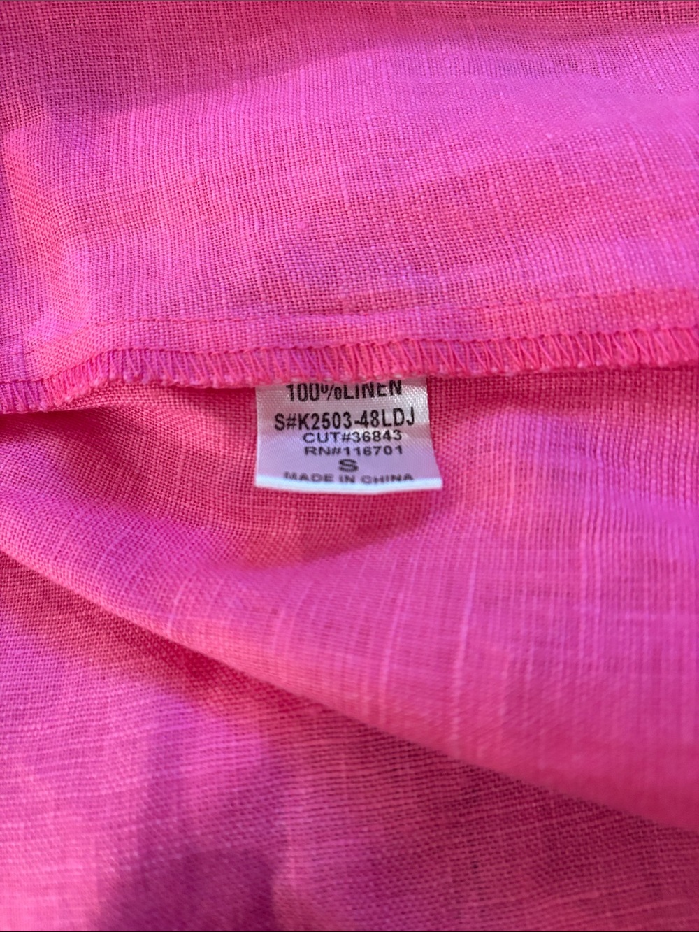 Karlie Boutique Colorblock Linen Bustier Maxi Dress Pink & Orange Small NWT $138 - Picture 8 of 9